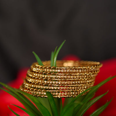 Champagne Antique Golden Bangles