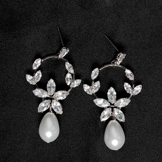 Flower Pearl Earrings